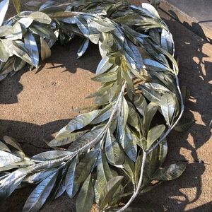 Silver garland, 6 ft long.